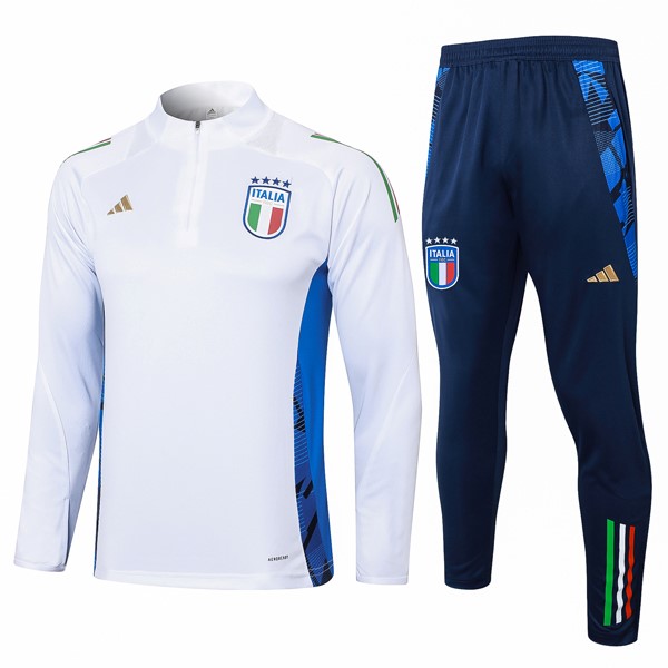 Sudadera De Training Italia 2024/25 Blanco 3